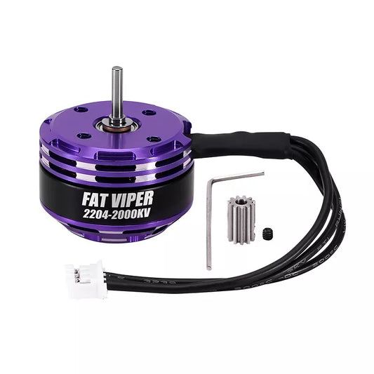 Fat Viper 2204 Brushless Outrunner 2400 KV Motor & Transmission For 1/18 TRX4M