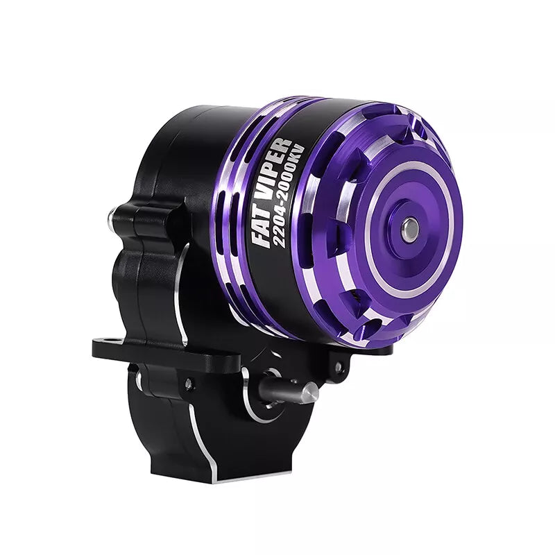 Fat Viper 2204 Brushless Outrunner 2400 KV Motor & Transmission For 1/18 TRX4M